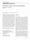 Research paper thumbnail of TauG-guidance of transients in expressive musical performance