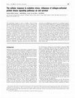 Research paper thumbnail of The cellular response to oxidative stress: influences of mitogen-activated protein kinase signalling pathways on cell survival