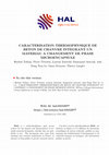 Research paper thumbnail of Caracterisation Thermophysique De Beton De Chanvre Integrant Un Materiau a Changement De Phase Microencapsule