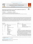 Research paper thumbnail of Experimental measurements of the residual solidification duration of a supercooled sodium acetate trihydrate