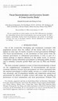 Research paper thumbnail of Fiscal Decentralization and Economic Growth: A Comparative Study of China and India (2005)