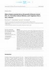 Research paper thumbnail of Effect of plant essential oils on the growth of Botrytis cinerea Pers.: Fr., Penicillium italicum Wehmer, and P. digitatum (Pers.) Sacc., diseases