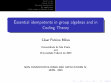 Research paper thumbnail of Essential idempotents in group algebras and coding theory