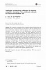 Research paper thumbnail of Application of multivariate calibration for studying competitive adsorption of two problematic colorants on acid-activated-kaolinitic clay