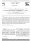 Research paper thumbnail of Effect of solution pH, ionic strength, and temperature on adsorption behavior of reactive dyes on activated carbon