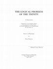 The Logical Problem of the Trinity Cover Page