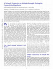 Research paper thumbnail of A Network Perspective on Political Attitudes: Testing the Connectivity Hypothesis