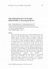 Research paper thumbnail of THE EPISTEMOLOGY OF ISLAMIC PHILOSOPHY: A Chronological Review