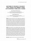 Research paper thumbnail of Questioning the Influence of Religiosity, Social Concern, and Community Income on the Intention of Paying Zakat at Baznas