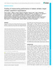 Research paper thumbnail of Scaling of maneuvering performance in baleen whales: larger whales outperform expectations