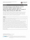 Research paper thumbnail of International Nosocomial Infection Control Consortium (INICC) national report on device-associated infection rates in 19 cities of Turkey, data summary for 2003–2012