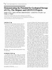 Demonstrating the Potential for Geological Storage of CO2: The Sleipner and GESTCO Projects Cover Page