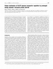 Research paper thumbnail of Unique mechanism of GLUT3 glucose transporter regulation by prolonged energy demand: increased protein half-life