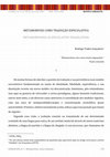 Research paper thumbnail of Metamorfose como tradução especulativa