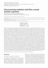 Characterizing turbulent wind flow around dryland vegetation Cover Page