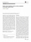 Research paper thumbnail of Kinetics study of platinum and base metals precipitation in gas–liquid chloride system