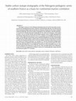 Research paper thumbnail of Stable carbon isotope stratigraphy of the Paleogene pedogenic series of southern France as a basis for continental-marine correlation