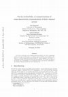 Research paper thumbnail of On the irreducibility of symmetrizations of cross-characteristic representations of finite classical groups