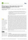 Research paper thumbnail of Daytime Exposure to Blue Light Alters Cardiovascular Circadian Rhythms, Electrolyte Excretion and Melatonin Production