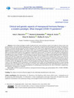 Research paper thumbnail of Clinical and genetic aspects of menopausal hormone therapy - a modern paradigm. What changed COVID-19 pandemic?