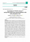 Research paper thumbnail of Association of VEGFA, factor V and prothrombin gene polymorphisms with early pregnancy loss