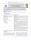 Research paper thumbnail of In vitro anti-fungal activity of watercress (Nasturtium officinale) extract against Fusarium solani, the causal agent of potato dry rot