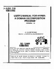 Research paper thumbnail of HYPER: A Domain Decomposition Program, Version 1.0 (User's Manual)