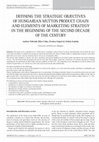 Research paper thumbnail of Defining the strategic objectives of Hungarian mutton product chain and elements of marketing strategy in the beginning of the second decade of the century