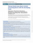 Research paper thumbnail of Human foetal ovary shares meiotic preventing factors with the developing testis