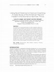 Research paper thumbnail of Using sport science to improve coaching: A case study of Felisha Johnson’s Road to Rio