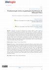 Research paper thumbnail of Fundamentação teórica na graduação de professores de Educação Física