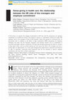 Research paper thumbnail of Sense‐giving in health care: the relationship between the HR roles of line managers and employee commitment