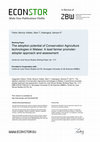 Research paper thumbnail of The adoption potential of Conservation Agriculture technologies in Malawi: A lead farmer promoter- adopter approach and assessment