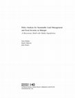 Research paper thumbnail of Policy Analysis for Sustainable Land Management and Food Security in Ethiopia: A Bioeconomic Model with Market Imperfections Food Security in Ethiopia