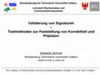 Research paper thumbnail of Validierung von Signaturen