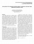 Research paper thumbnail of Application of the Turbulent Potential Model to Unsteady Flows and Three-Dimensional Boundary Layers