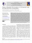 Research paper thumbnail of Efforts to Remediate Misconceptions in Cell Materials Using the Think Talk Write Learning Model