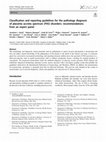 Research paper thumbnail of Classification and reporting guidelines for the pathology diagnosis of placenta accreta spectrum (PAS) disorders: recommendations from an expert panel