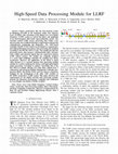 Research paper thumbnail of High-Speed Data Processing Module for LLRF