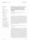 Research paper thumbnail of Feedforward resonance control for the European X-ray free electron laser high duty cycle upgrade