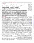 Research paper thumbnail of 2D-IR spectroscopy for oil paint conservation: Elucidating the water-sensitive structure of zinc carboxylate clusters in ionomers