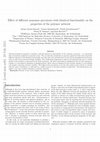 Research paper thumbnail of Effect of different monomer precursors with identical functionality on the properties of the polymer network