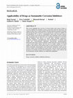 Applicability of Drugs as Sustainable Corrosion Inhibitors Cover Page