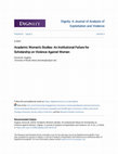 Research paper thumbnail of Academic Women's Studies: An Institutional Failure for Academic Women's Studies: An Institutional Failure for Scholarship on Violence Against Women Scholarship on Violence Against Women