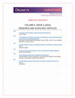 Research paper thumbnail of Dignity, Vol 8, Issue 2-Table of Contents