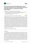 Research paper thumbnail of Low Volume, Home-Based Weighted Step Exercise Training Can Improve Lower Limb Muscle Power and Functional Ability in Community-Dwelling Older Women