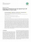 Research paper thumbnail of Performance of Partial and Cavity Type Squealer Tip of a HP Turbine Blade in a Linear Cascade