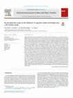 Research paper thumbnail of An aerothermal study of the influence of squealer width and height near a HP turbine blade