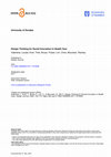 Research paper thumbnail of Design Thinking for Social Innovation in Health Care: a local perspective, the City of Dundee, Scotland