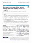 Research paper thumbnail of BitterMatch: recommendation systems for matching molecules with bitter taste receptors